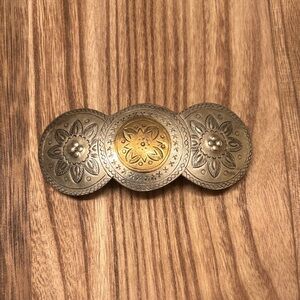 Vintage Gold Floral Hair Clip